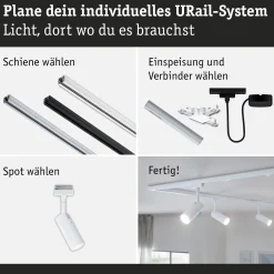 URail Schienenspot 3-Step-Dim - Tubo Einzelspot