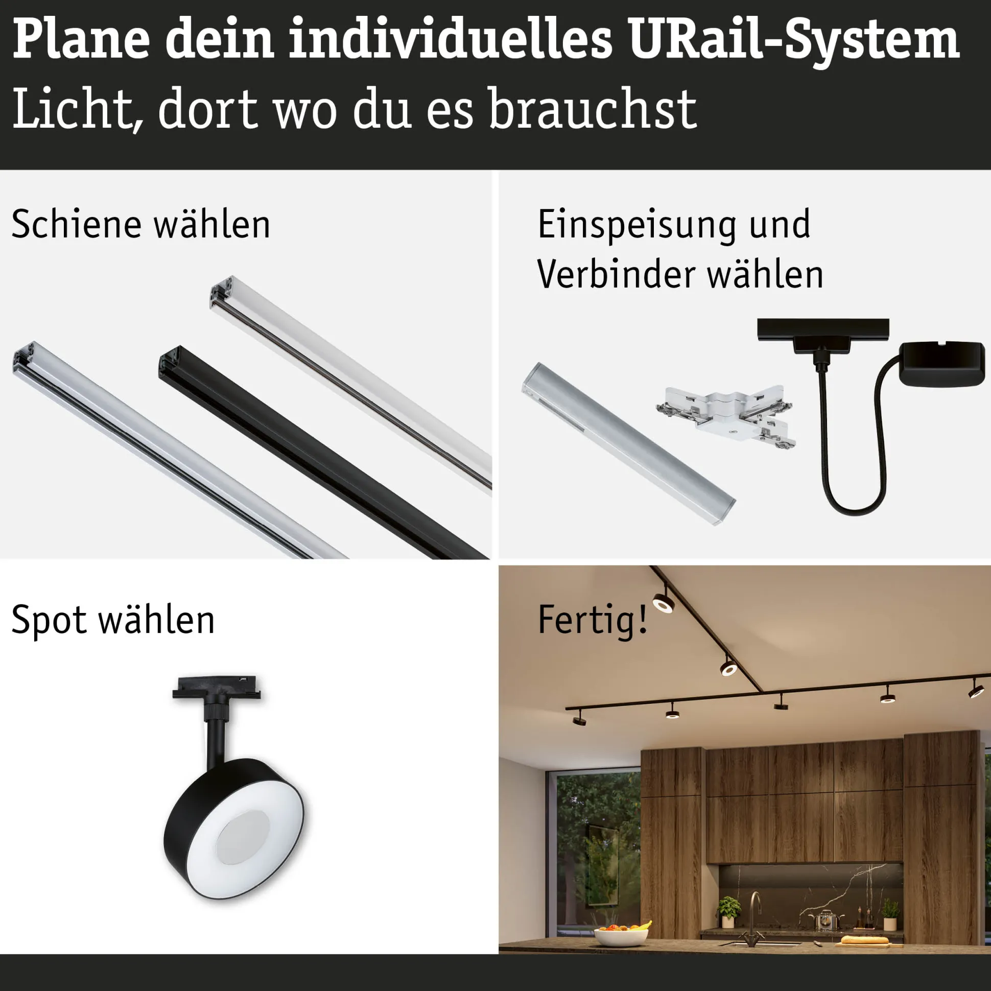 URail Schienenspot 3-Step-Dim - Circle