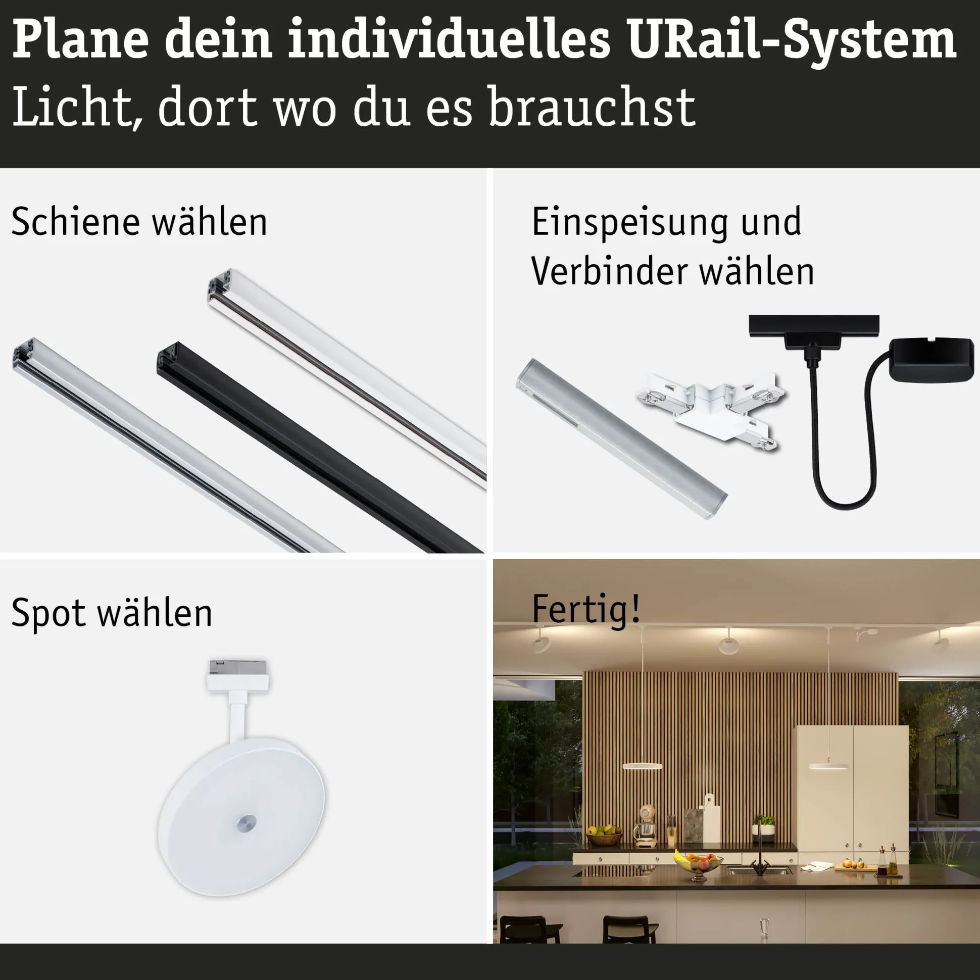 URail Schienenspot 3-Step-Dim - Hildor