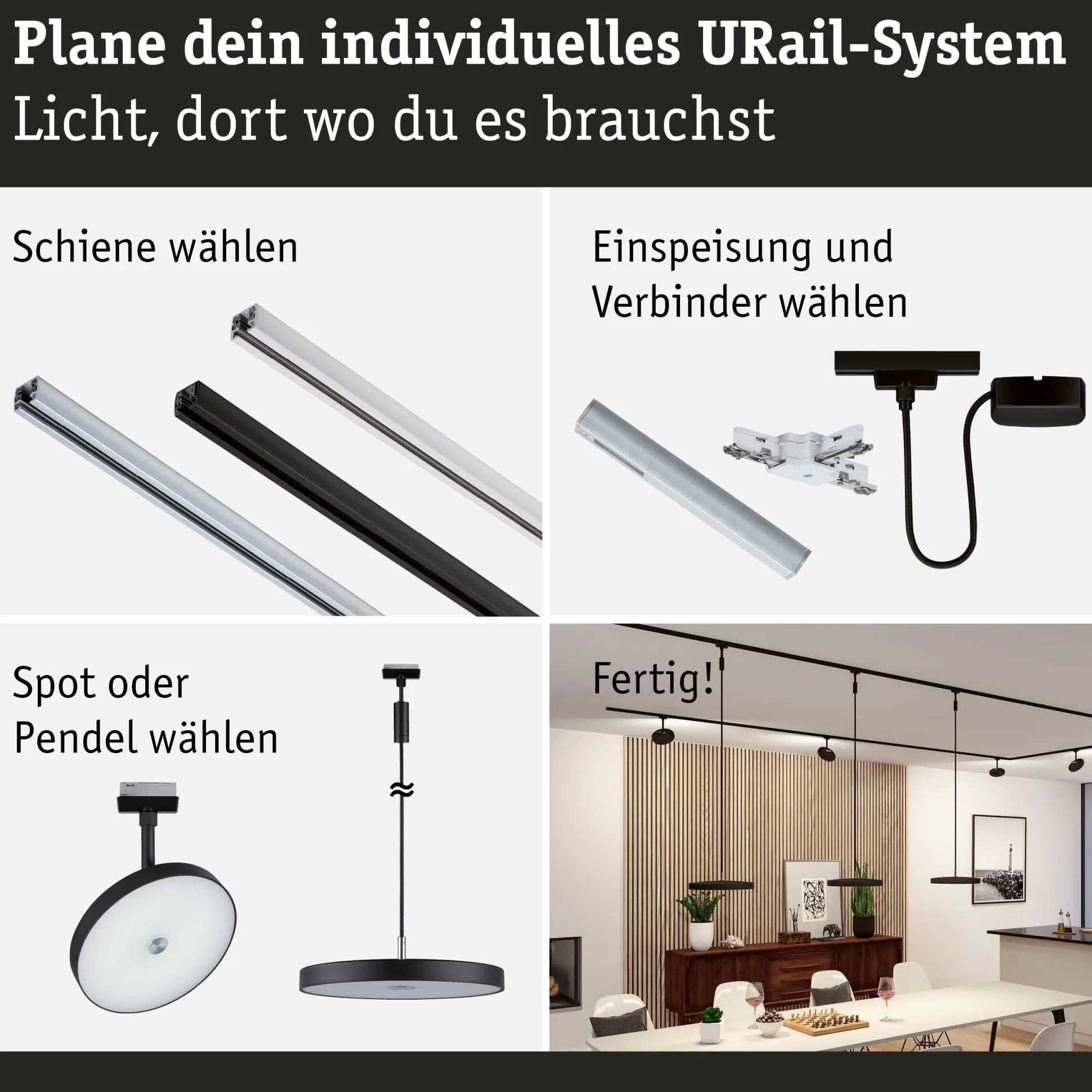 URail Schienenspot 3-Step-Dim - Hildor