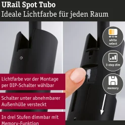 URail Schienenspot 3-Step-Dim - Tubo Einzelspot