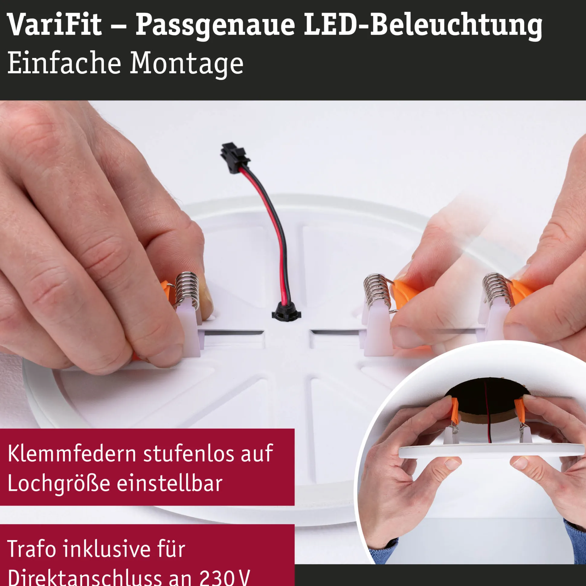 VariFit LED Einbaupanel - Veluna