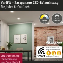 VariFit LED Einbaupanel Smart Home Zigbee 3.0 - Veluna Edge