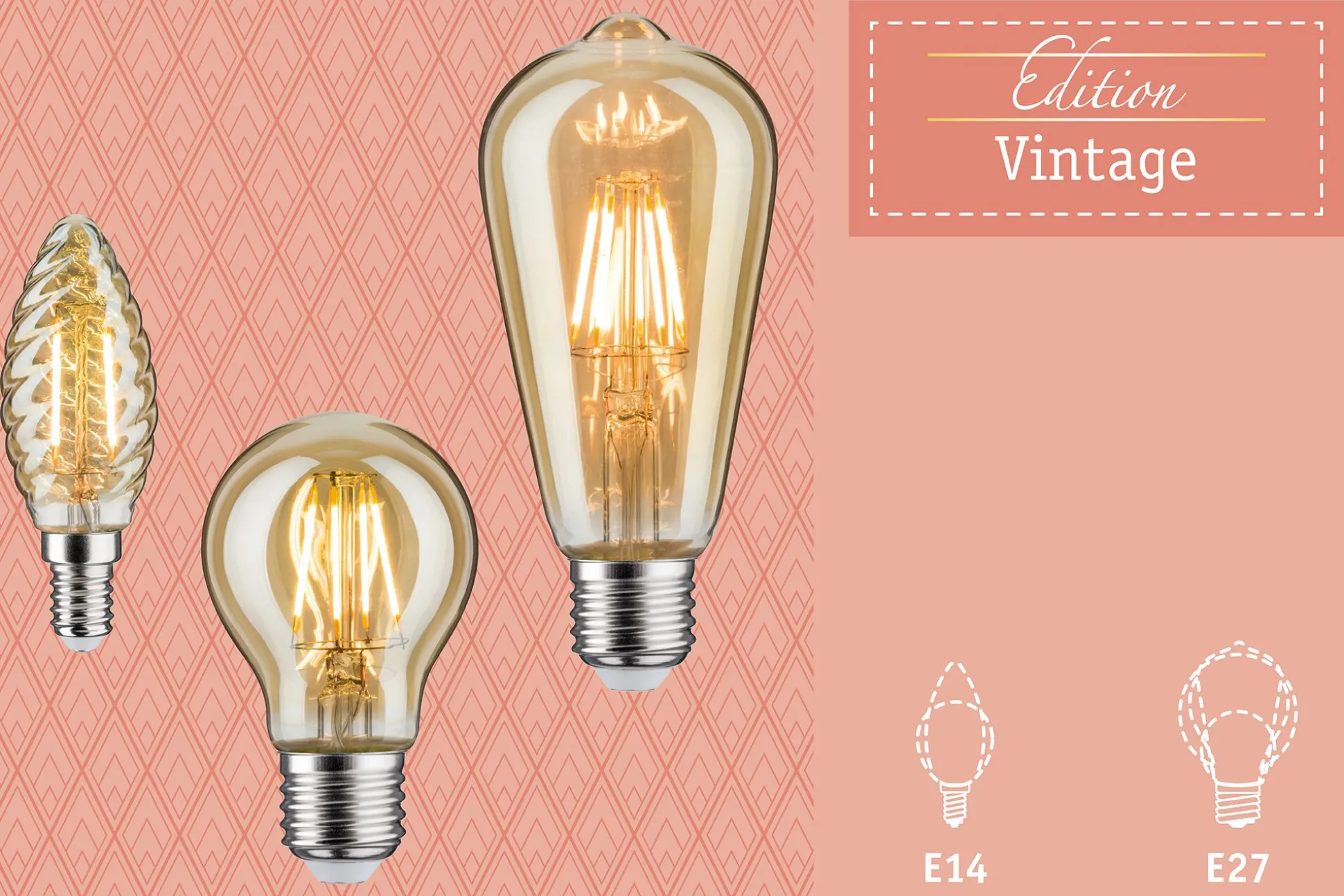 Vintage Edition LED Kolben E27 230V 250lm 4,8W 1800K Gold