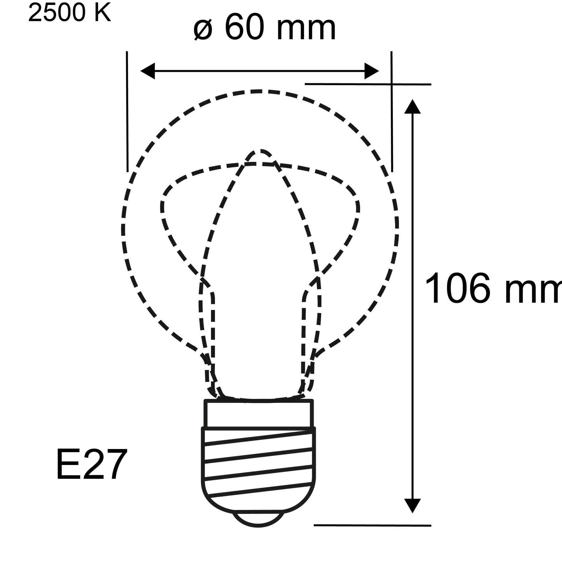 Vintage Edition Standard 230V - LED Birne E27