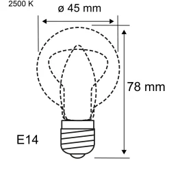 Vintage Edition Standard 230V - LED Tropfen E14