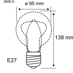 Vintage Edition Standard 230V - LED Globe G95 E27