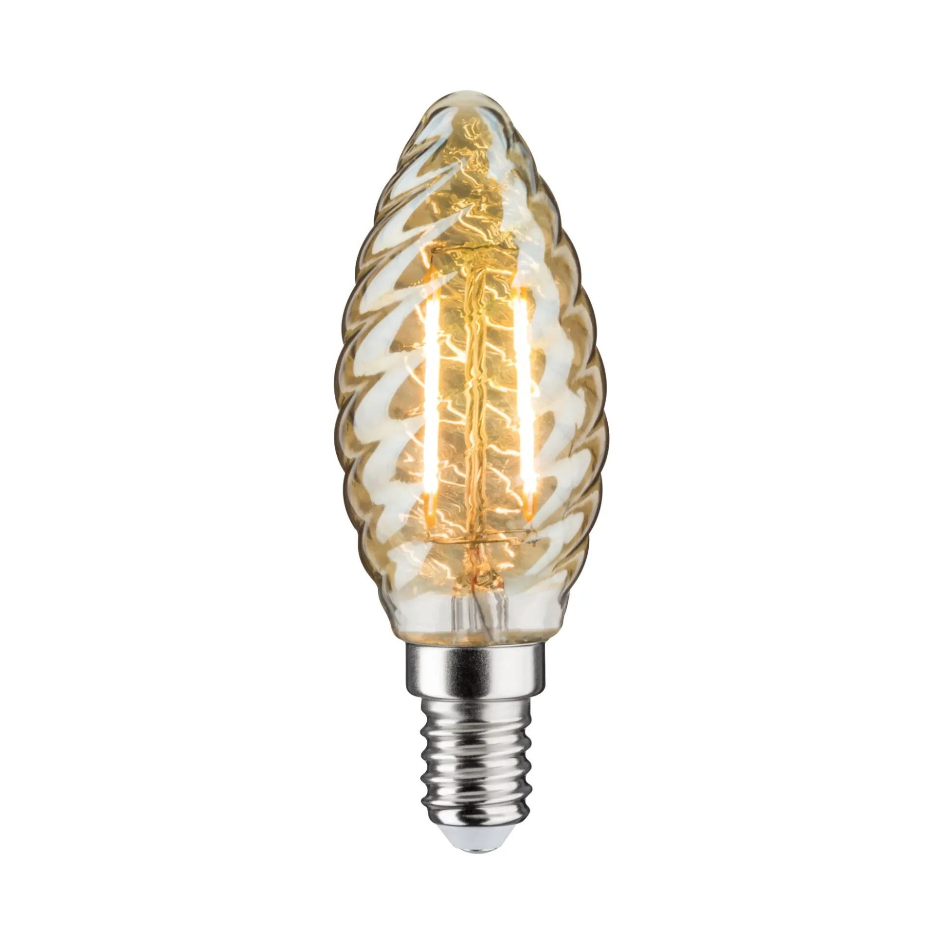 Vintage Edition Standard 230V - LED Kerze gedrehtes Glas