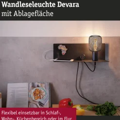 Wandleuchte - Devara USB C